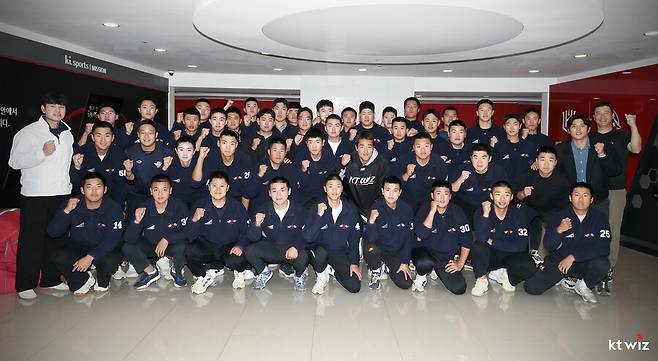 ▲ 마산고 야구부 ⓒ kt 위즈