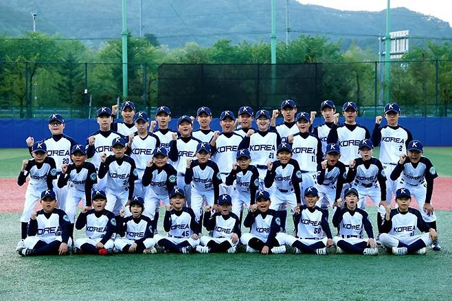 대한유소년야구연맹 대표팀. /사진=연맹 제공
