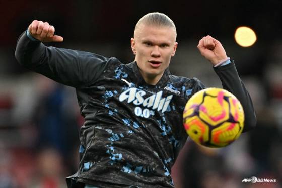 맨시티 공격수 엘링 홀란. /AFPBBNews=뉴스1