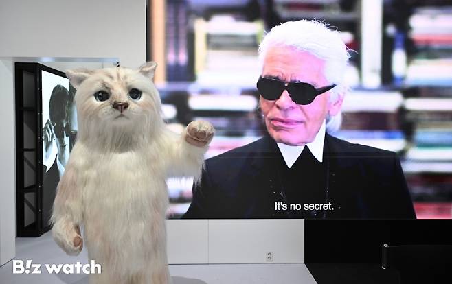 CJ온스타일이 16일 서울 성수동에서 글로벌 패션계의 전설로 불리는 칼 라거펠트(Karl Lagerfeld)의 팝업스토어를 열고 있다./사진=이명근 기자 qwe123@