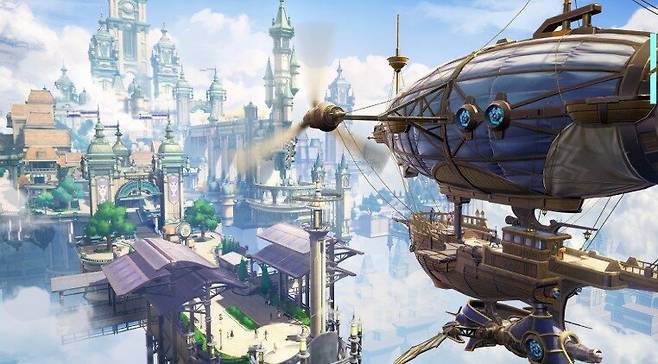 ▲ 이야기는 기계 혁명과 마도 혁명을 거치며 발전을 거듭한 '아케인펑크' 세계관을 배경으로 한다