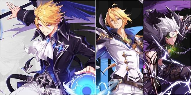 ▲ 기본 직업인 '마도사'와 상위 직업 '원소술사', '워록'