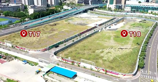 대만 타이베이의 T17, T18 부지/사진=대만 인터넷