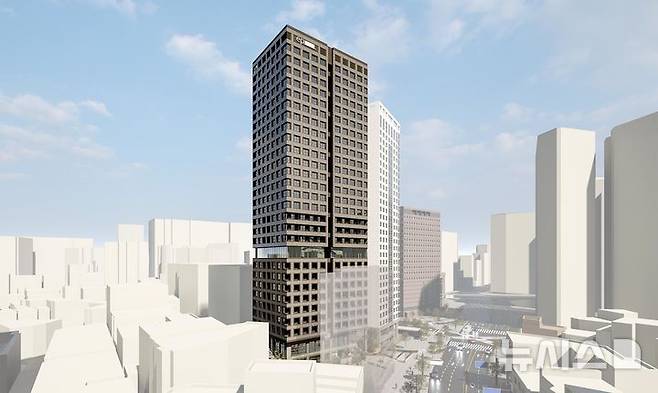 [서울=뉴시스]남대문구역 제7-1지구 도시정비형 재개발사업 조감도.