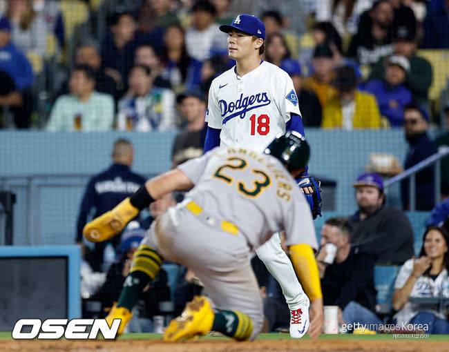 [사진] LA 다저스 야마모토 요시노부. ⓒGettyimages(무단전재 및 재배포 금지)