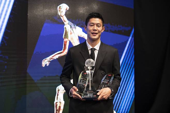 2020 K리그2 MVP에 득점왕에 올랐던 안병준. 수원FC 제공