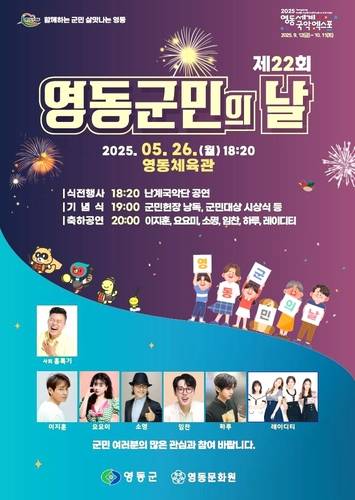 군민의날 포스터 [영동군 제공. 재판매 및 DB금지]