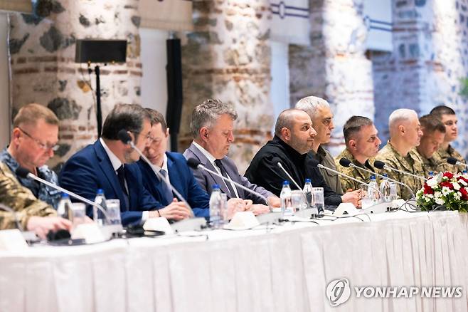 우크라이나 대표단 [AFP/튀르키예 외무부 연합뉴스. 재판매 및 DB 금지]