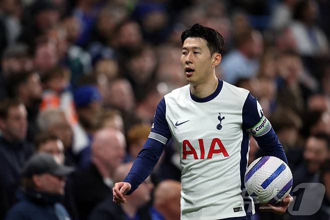 토트넘 홋스퍼 공격수 손흥민이 2024-25 UEFA 유로파리그 결승에서 프로 커리어 첫 우승에 도전한다. ⓒ 로이터=뉴스1