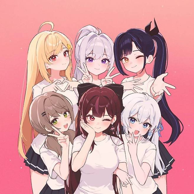 가상 걸그룹 '이세계아이돌'. /뉴시스