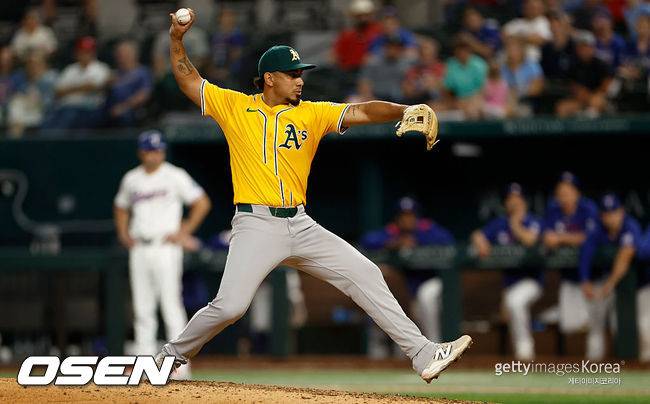 [사진] 애슬레틱스 조니 페레다. ⓒGettyimages(무단전재 및 재배포 금지)