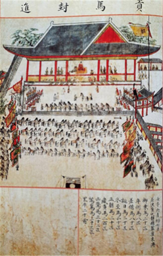 탐라순력도 '공마봉진貢馬封珍' / 사진=심규호