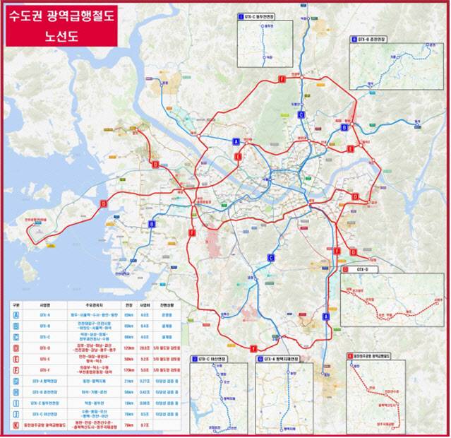 김문수 국민의힘 대선 후보의 수도권 광역급행철도(GTX) 확충 구상.(사진=국민의힘)