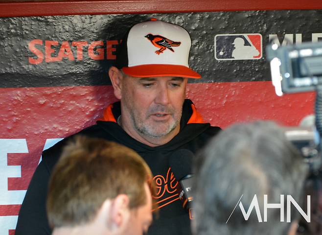 (성적부진 때문에 전격 해고된 브랜던 하이드 전 볼티모어 감독)