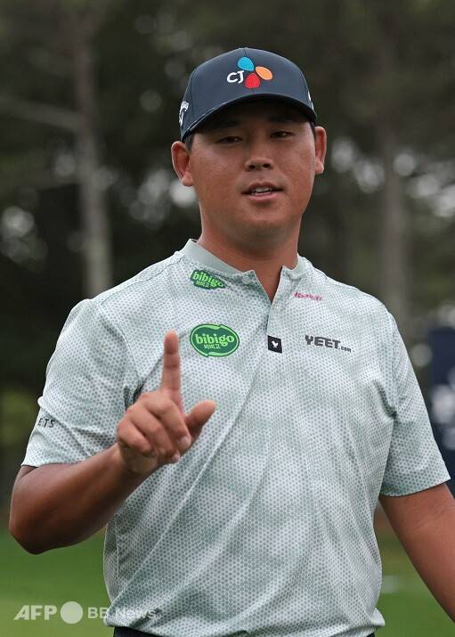 미국프로골프(PGA) 투어 2025시즌 두 번째 메이저 대회 PGA챔피언십에 출전한 김시우 프로가 2라운드 후반 6번홀에서 홀인원을 기록했다. 사진제공=ⓒAFPBBNews = News1