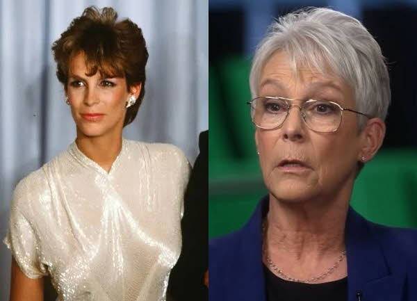 배우 제이미 리 커티스(66)가 20대(왼쪽) 때 쌍꺼풀 수술을 하고 실패해 마약 중독까지 겪었다고 밝혔다.​/사진=Page Six, CBS