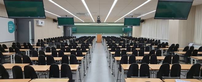 경기도 이천 호법면 강남대성기숙 의대관 강의실 모습. 이미경 기자