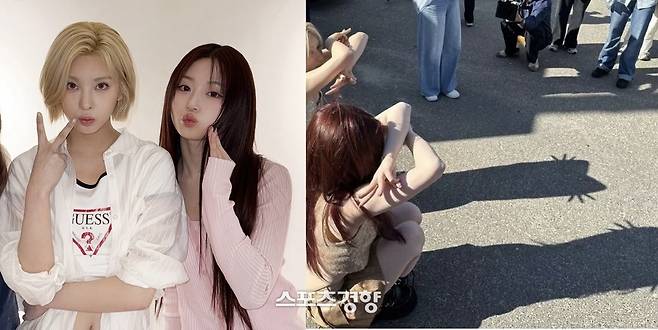 엔믹스 배이, 해원. 인스타그램 캡처.