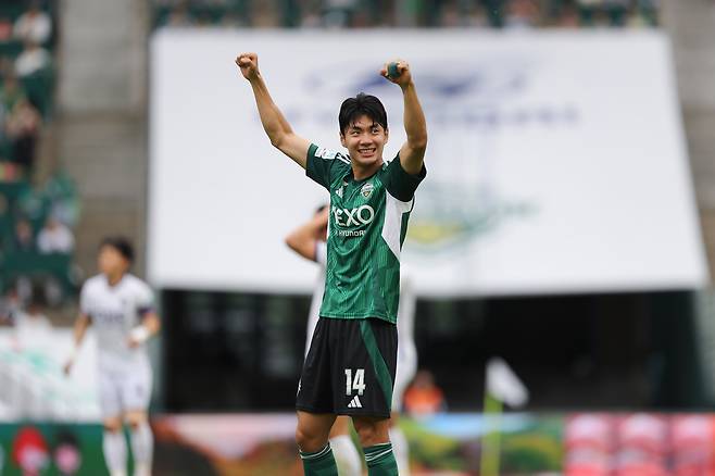 전북 현대 전진우. 프로축구연맹 제공