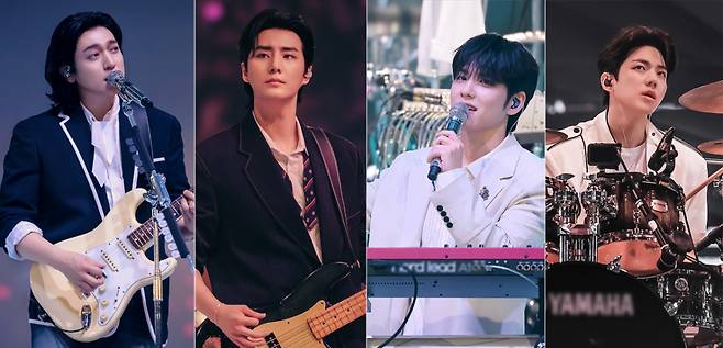 데이식스 성진, 영케이, 원필, 도운 /사진=JYP엔터테인먼트