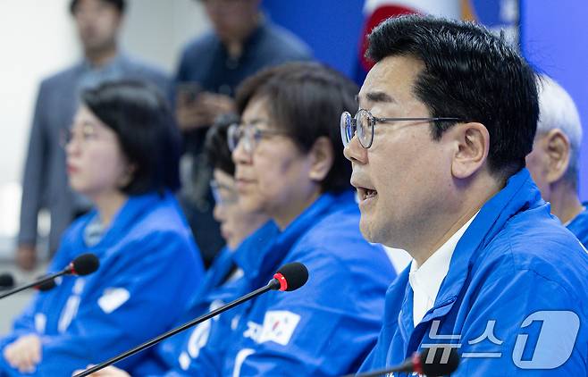 박찬대 더불어민주당 상임 총괄선대위원장. 2025.5.14/뉴스1 ⓒ News1 이재명 기자