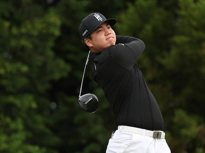 SK텔레콤 오픈에 참가한 장유빈. 사진 | KPGA