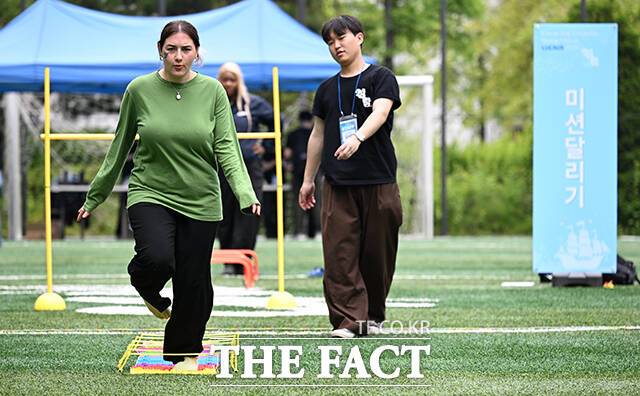'지압판 달리기 정도는 두렵지 않아!'