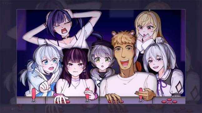 An image of virtual girl group Isegye Idol and Woowakgood, a streamer and producer behind the idol group [SOOP]