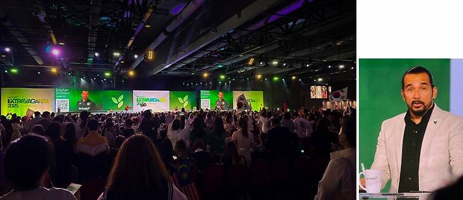 홍콩 엑스트라베간자 행사 사진과 스테판 그라치아니 CEO.