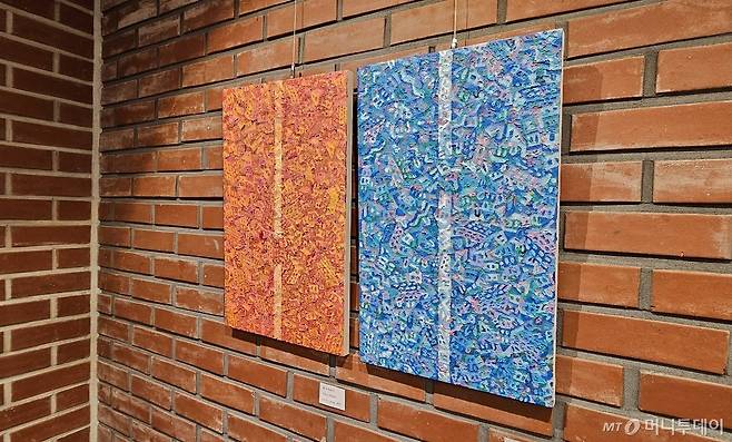 19일 서울 중구 정동 산 다미아노 갤러리에 전시돼 있는 이창규 작가의 작품 '강'. /사진 = 오진영 기자