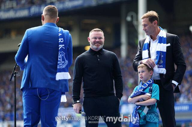 구디슨 파크 작별 기념 행사에 참여한 웨인 루니. /게티이미지코리아