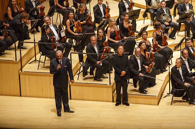 정명훈과 라스칼라 오케스트라 합창단의 내한 공연 [롯데콘서트홀 제공]