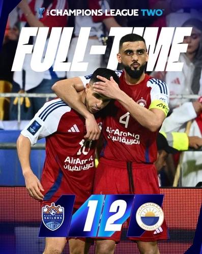 2024-2025 ACL2 결승에서 2-1 승리를 따낸 샤르자 [AFC SNS 캡처. 재판매 및 DB 금지]