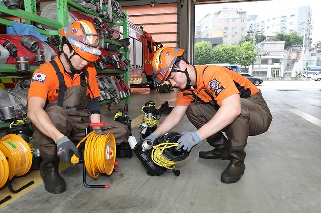 풍수해 수방장비 점검모습 [서울시 제공. 재판매 및 DB 금지]