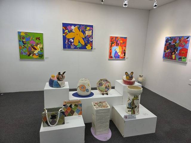 발달장애 청년 작가 정지원, '사랑은 언제나 옳다' 개인전이 범어동 아트웨이에서 열리고 있다. 권예인 인턴