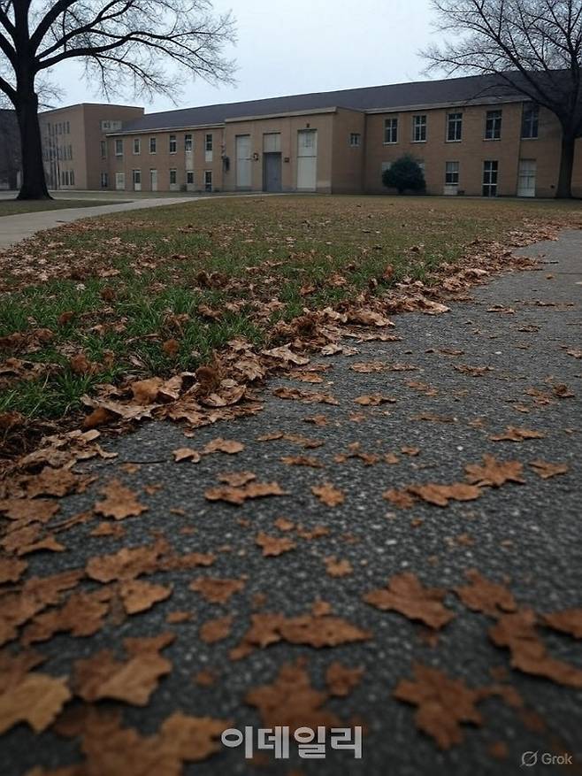 한적한 모습의 대학 캠퍼스 이미지(사진=그록3 이미지 생성)