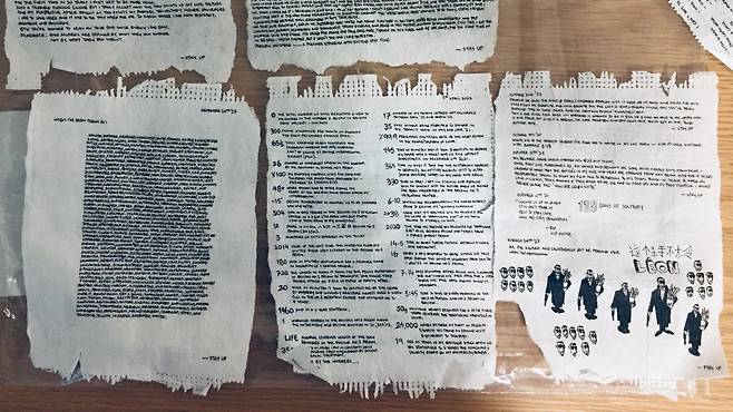 라달즈는 일기를 쓰며 감옥에서 지낸 시간을 자세히 기록했다