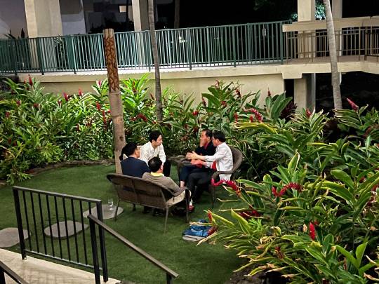 홍준표 전 시장 만난 국민의힘 '하와이 특사단'. 연합뉴스