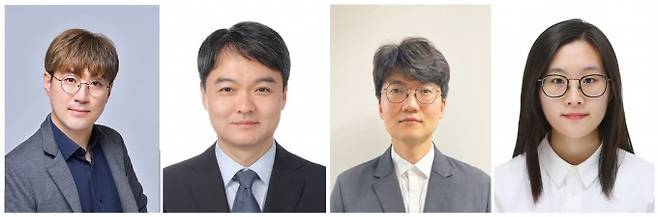 왼쪽부터 임현섭 광주과학기술원(GIST) 화학과 교수, 홍석원 교수, 홍종욱 한국에너지공과대(KENTECH) 교수, 김현주 GIST 화학과 박사과정생. GIST 제공