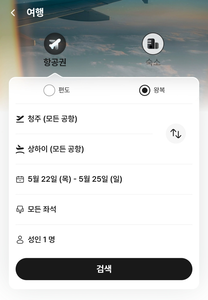 알리익스프레스 여행 서비스 화면 갈무리 〈사진=민경하 기자〉