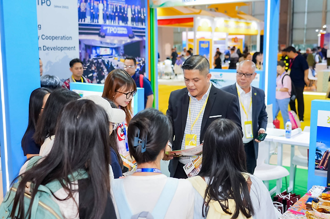 광저우 국제관광전에서 운영한 TPO 공동홍보관 모습. TPO 제공