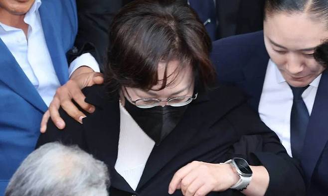 박희영 용산구청장이 지난해 9월30일 오후 서울 마포구 서울서부지방법원에서 열린 이태원 참사 부실 대응 관련 1심 선고에서 무죄를 선고받은 뒤 청사를 나서고 있다. 정용일 선임기자 yongil@hani.co.kr