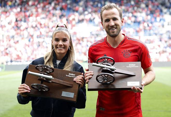 셀리나 체르치(왼쪽)와 해리 케인. 사진=로이터 연합뉴스