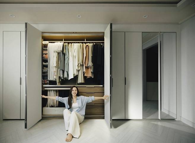 한샘이 SES 출신 배우 유진을 엠버서더로 선정해 수납 캠페인 ‘삶을 맡아줘, 한샘 수납’을 진행한다.(한샘 제공)