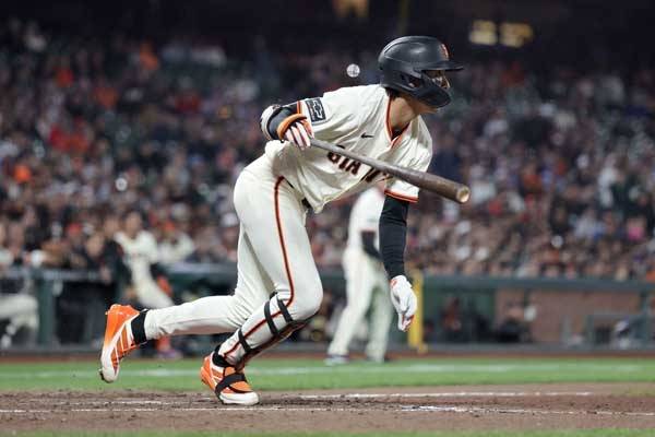 이정후는 추격하는 2루타를 기록했다. 사진= Getty Images/AFP= 연합뉴스 제공