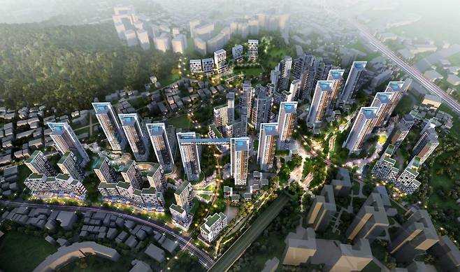 서울 서대문구 북아현3 재정비촉진구역 조감도