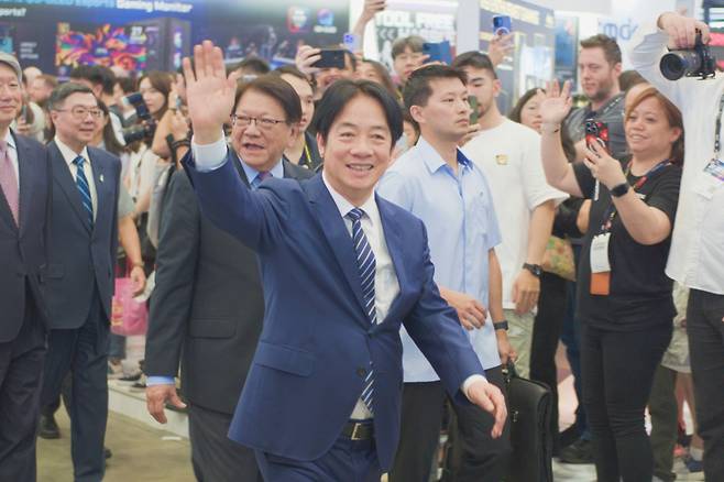 대만 타이베이서 열린 '컴퓨텍스 2025'에 참석한 라이칭더 대만 총통 /사진=김남이 기자