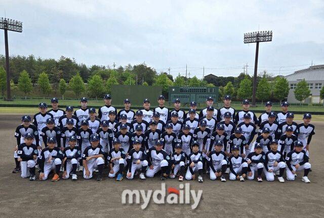 대한유소년야구연맹 19기 대표팀./효고현(일본)=노찬혁 기자