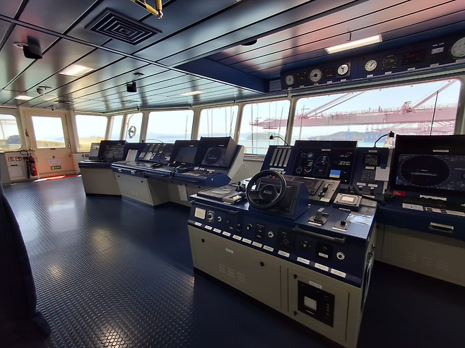 HMM 펄호 조타실 [김성우 기자]