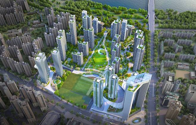 잠실주공 5단지 조감도 예시. [서울시 제공]